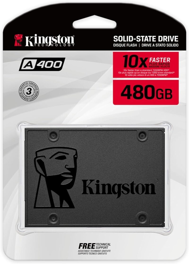 SSD Kingston A400 480GB SATA III 2,5 polegadas