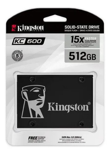 SSD Kingston KC600 512GB SATA III 2,5 polegadas